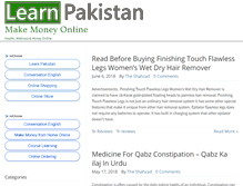 Tablet Screenshot of learnpakistan.com