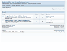 Tablet Screenshot of forums.learnpakistan.com